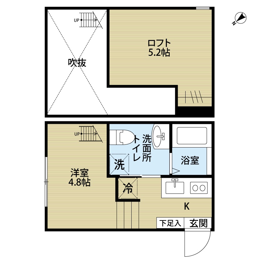 KAHALE越谷（カハレコシガヤ）の間取り