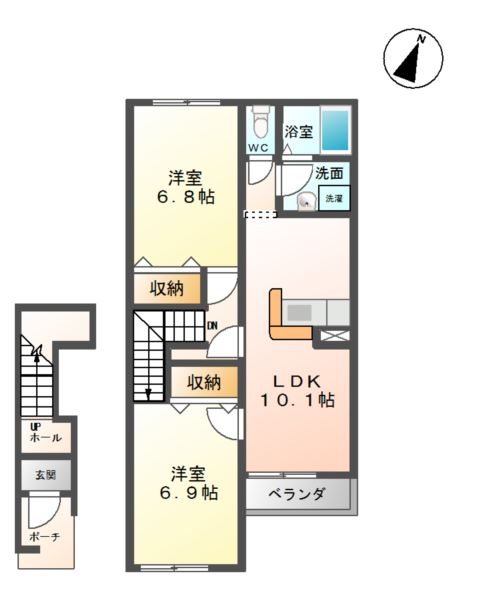 エトワール　ハイツの間取り