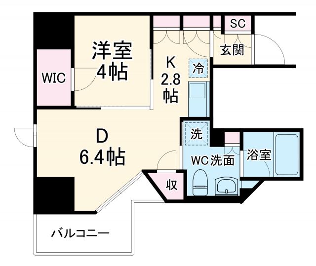 ザ・パークハビオ横浜関内の間取り