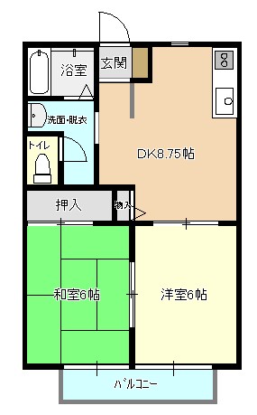 ヴィラージュ国行の間取り