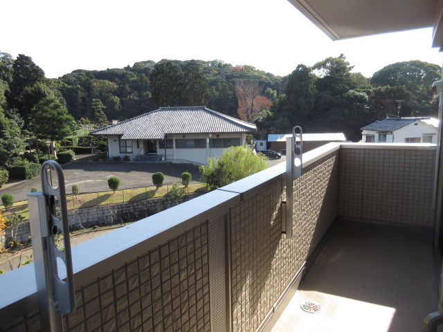 バルコニー　東向きです。