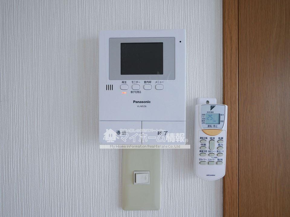 セキュリティ　ＴＶモニター付きインターホンで安心のセキュリティ！