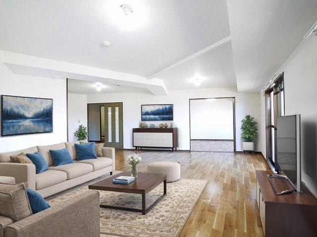 居室・リビング　CGで家具等を配置したもので家具等は含まれません