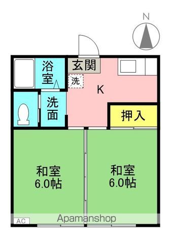 コーポサンフラワーの間取り写真