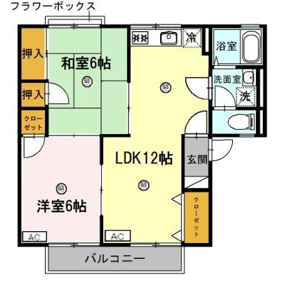 ティファニー21 B棟の間取り写真