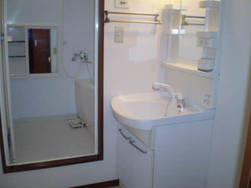 洗面設備　独立洗面台あり、毎朝おしゃれに忙しい女性の方におすすめです