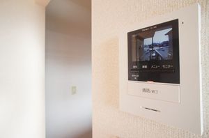 セキュリティ　カラーモニター付ドアホン♪録画機能付き