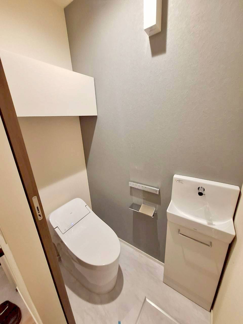トイレ　※建築中写真です