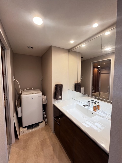 洗面設備　洗面所（家具・家電は撤去予定）