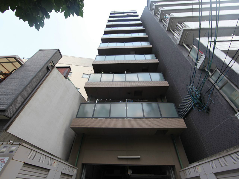 建物外観　外観　宅配ＢＯＸ完備　外壁タイル張り