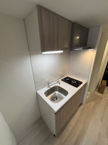 キッチン　コンパクトなキッチンで掃除もラクラク