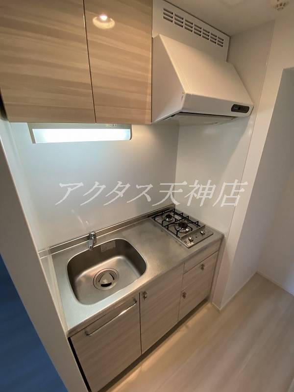 キッチン　２口ガスコンロ！シンクも大きめです！