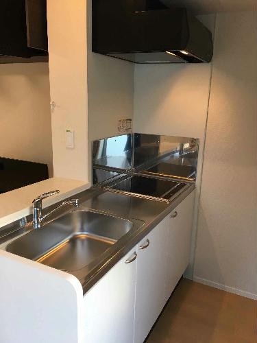 キッチン　2口コンロ　カウンターキッチン