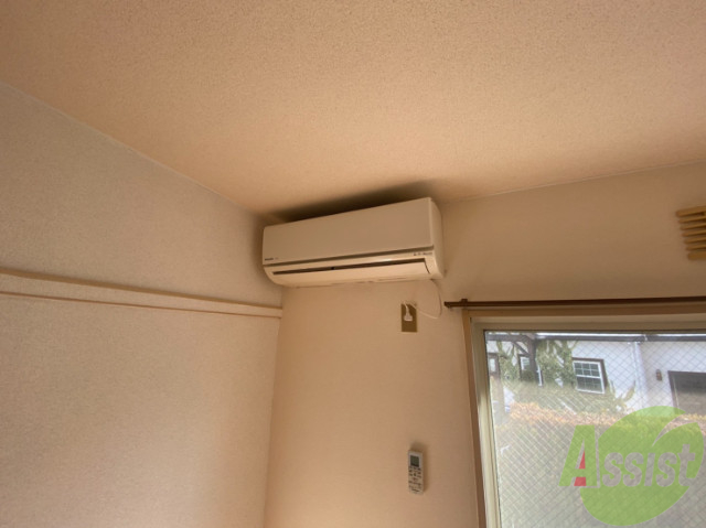 その他設備　エアコンがついているので、寒暖対策もばっちりです。