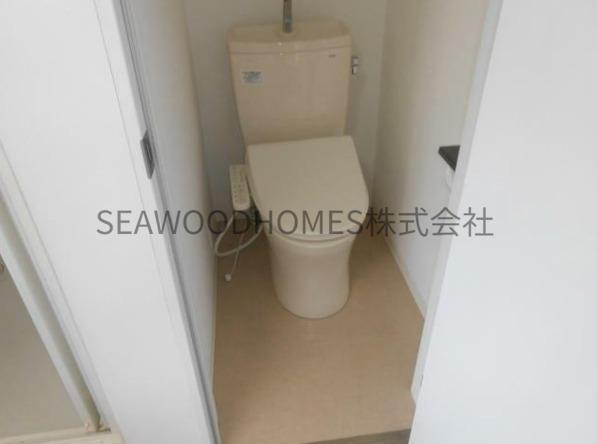 トイレ　温水洗浄便座で冬もひんやりしません☆