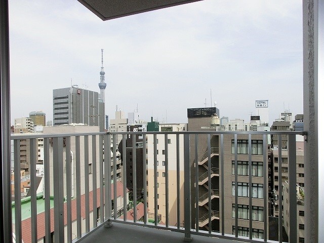 眺望　スカイツリー隅田川花火見えます