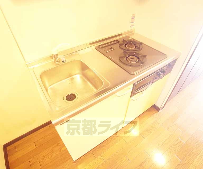 キッチン　ガスの２口コンロです！