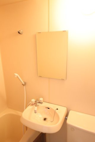 洗面設備　※同タイプの別の部屋の写真です。