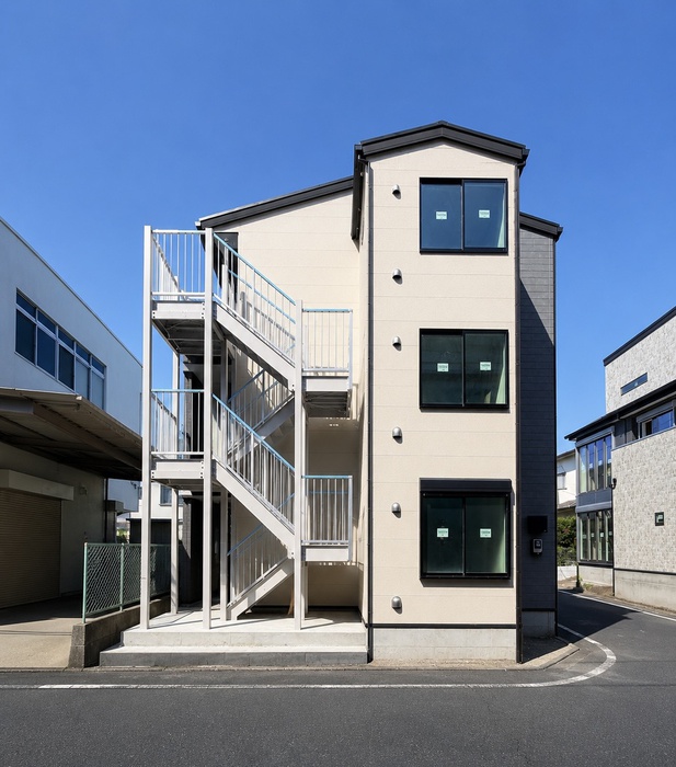 建物外観　完成模型図