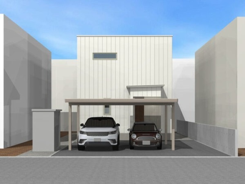 建物外観　完成後予想パース図