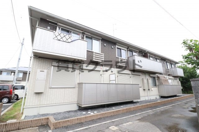 建物外観　ツートンカラーのおしゃれな外観です！