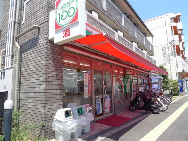 コンビニ　ローソンストア１００（コンビニ）まで870m