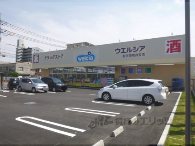 ドラックストア　ウエルシア右京西院月双店（ドラッグストア）まで60m