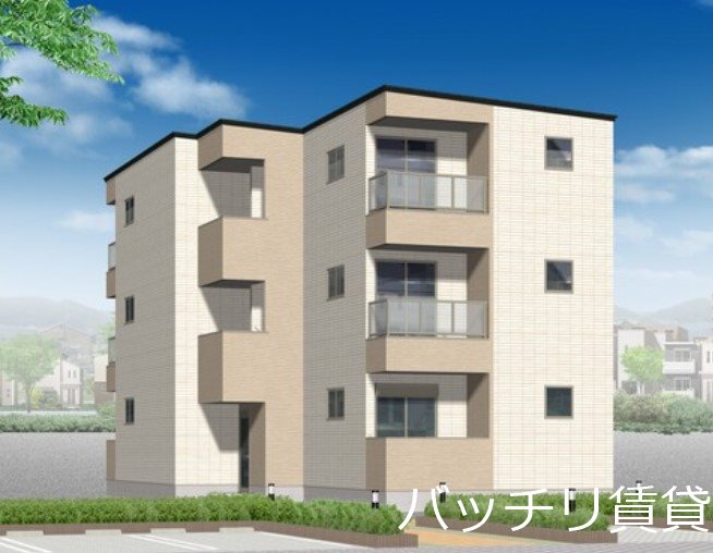 建物外観　外観はパース画像の為、現況を優先いたします。