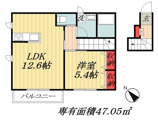 東京メトロ東西線 妙典駅 徒歩15分 2階建 築1年の間取り写真