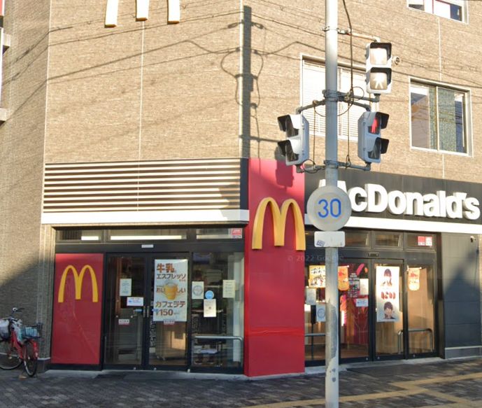 飲食店　マクドナルド　桃谷店（飲食店）まで228m