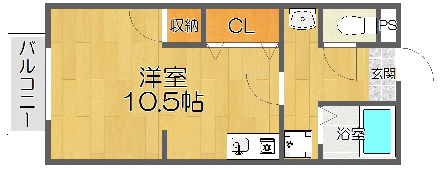 東園田イーストハイツの間取り写真