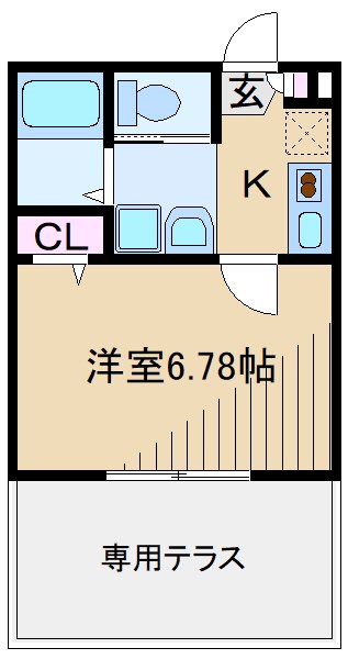 東急東横線 綱島駅 徒歩14分 2階建 築17年の間取り写真