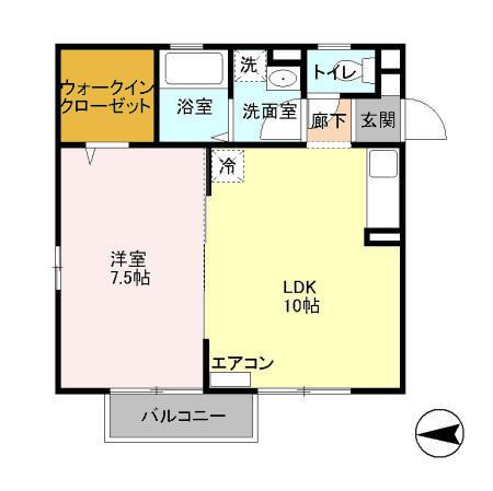 charmant court M ́s IIの間取り写真