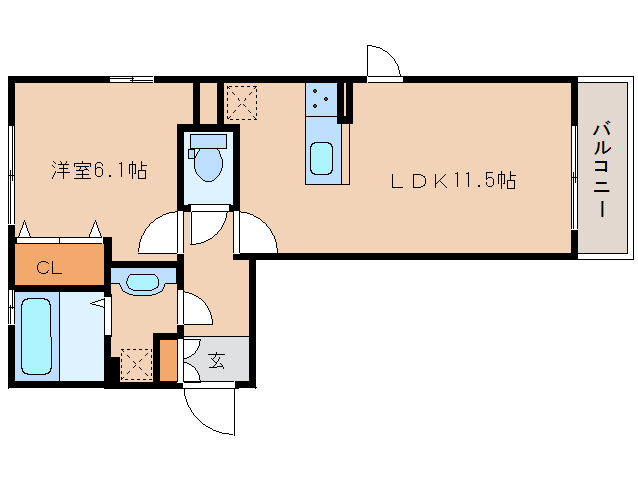 ＪＲ関西本線 奈良駅 バス乗車時間：14分 最寄りバス停で下車 徒歩2分 3階建 築9年の間取り写真