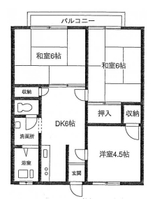 ＪＲ京浜東北線 川崎駅 徒歩19分 2階建 築41年の間取り写真