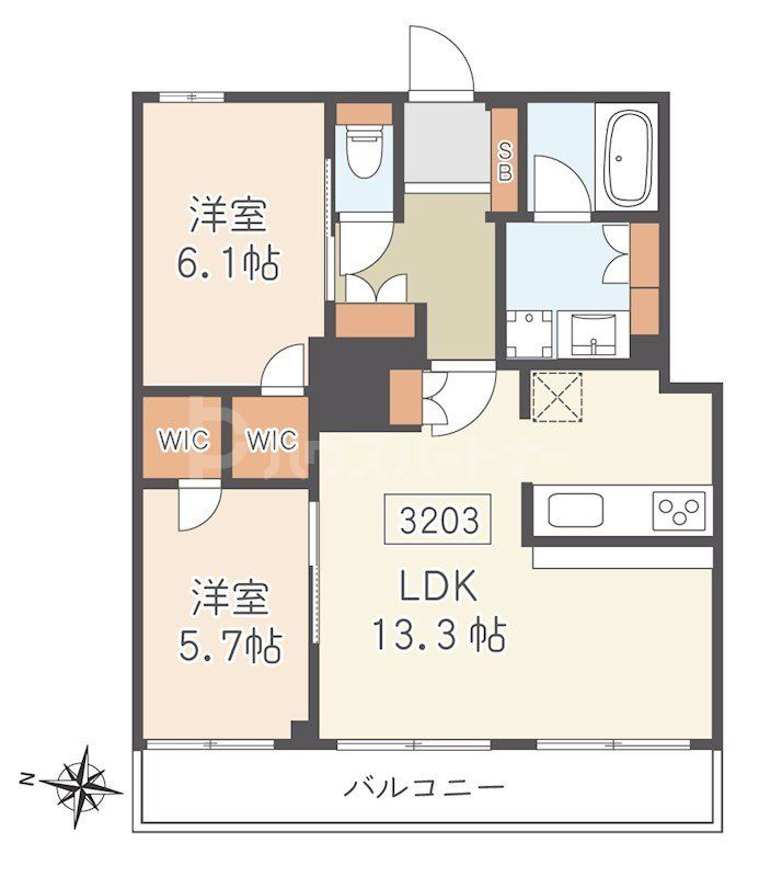 ヴィナシス金町タワーレジデンスの間取り写真