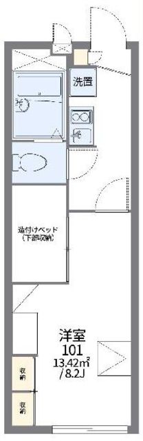 レオパレスメゾンボヌールの間取り写真