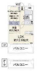 地下鉄今里筋線 井高野駅 徒歩3分 7階建 築9年の間取り写真