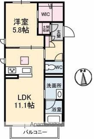 高松琴平電鉄琴平線 三条駅 徒歩18分 2階建 築4年の間取り写真