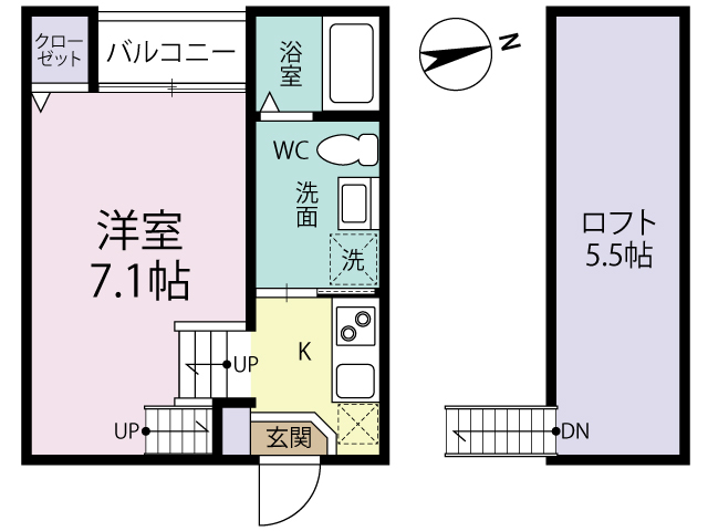 地下鉄空港線 姪浜駅 徒歩9分 2階建 築16年の間取り写真