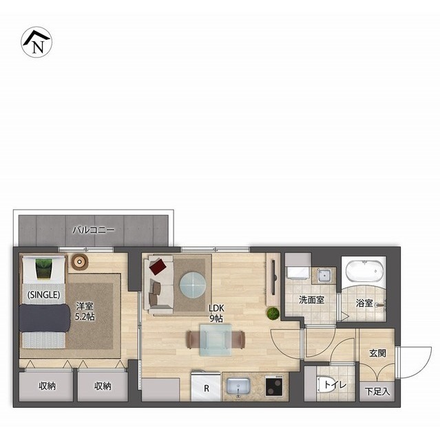 その他　家具配置間取り図