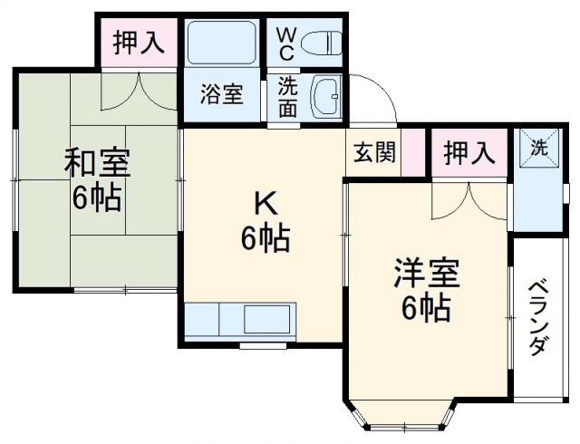 メゾン城南C棟の間取り写真