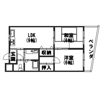 ヴィーヴル向日の間取り写真