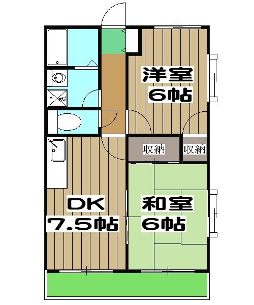 メルベーユ桂川の間取り