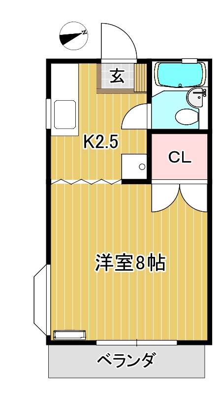 ハイツヒライの間取り