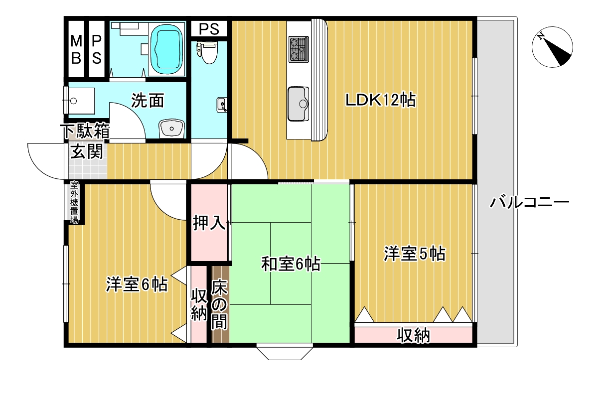 クラミツビル301の間取り