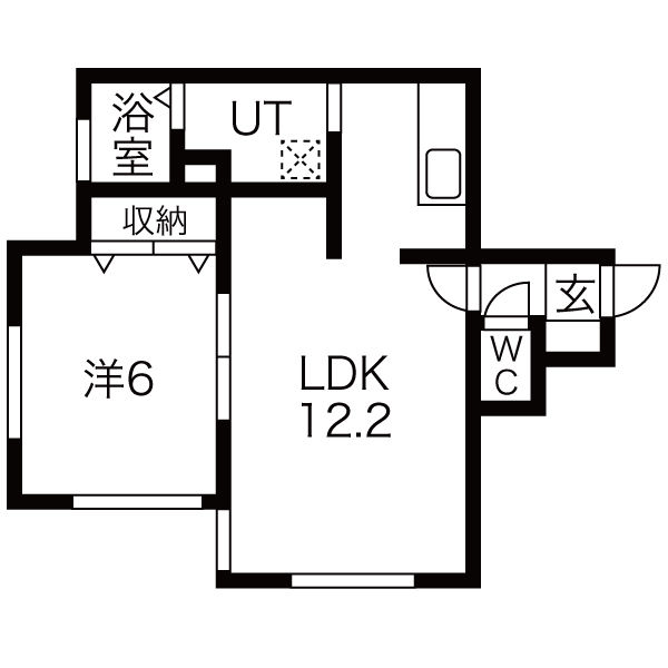 札幌市中央区南二十七条西のマンションの間取り