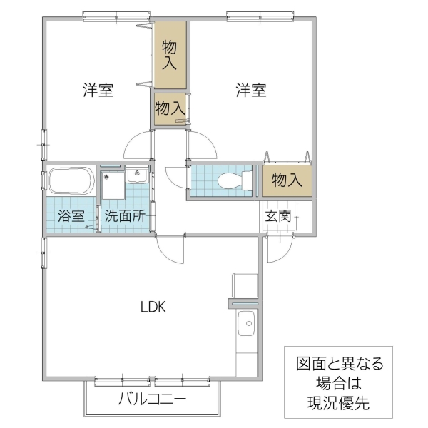 パームガーデン Cの間取り