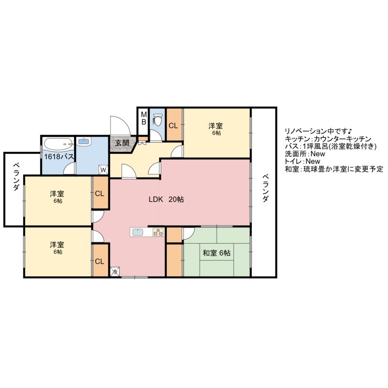 姫路市東辻井のアパートの間取り