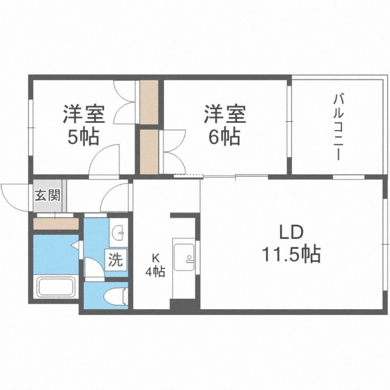 ラスタ宮の森の間取り